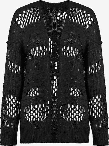 Imily Bela Pletena jopa | črna barva: sprednja stran