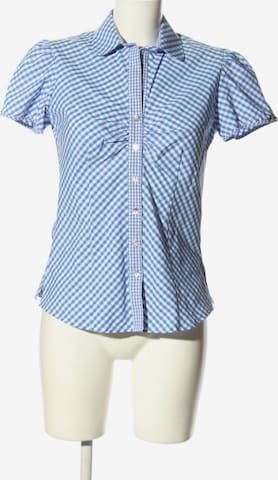 H.Moser Kurzarm-Bluse in XS in Blue: front