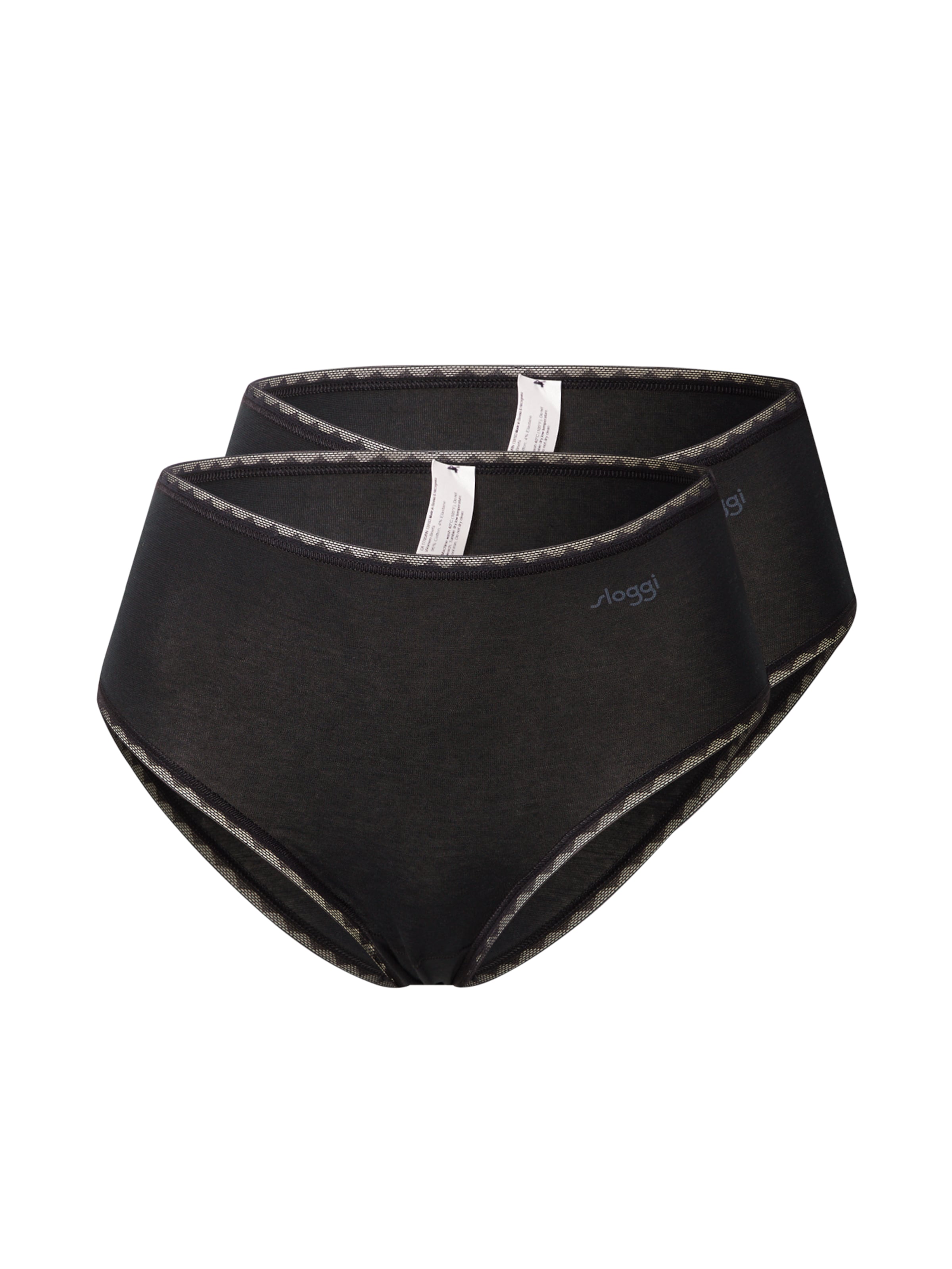 SLOGGI Hipsterit 'GO' värissä musta: etupuoli