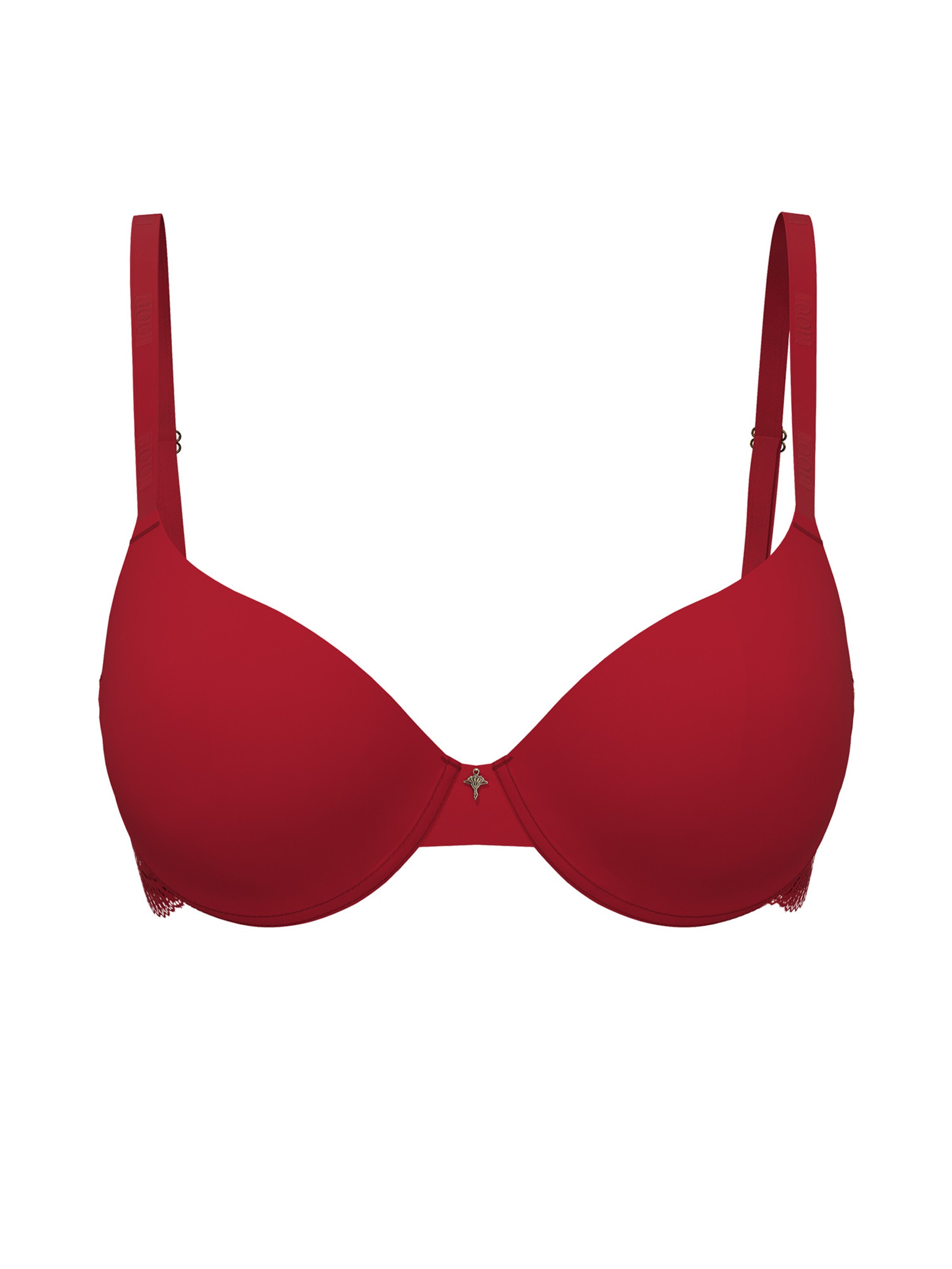 JOOP! Koszulkowy Biustonosz w kolorze czerwony: przód