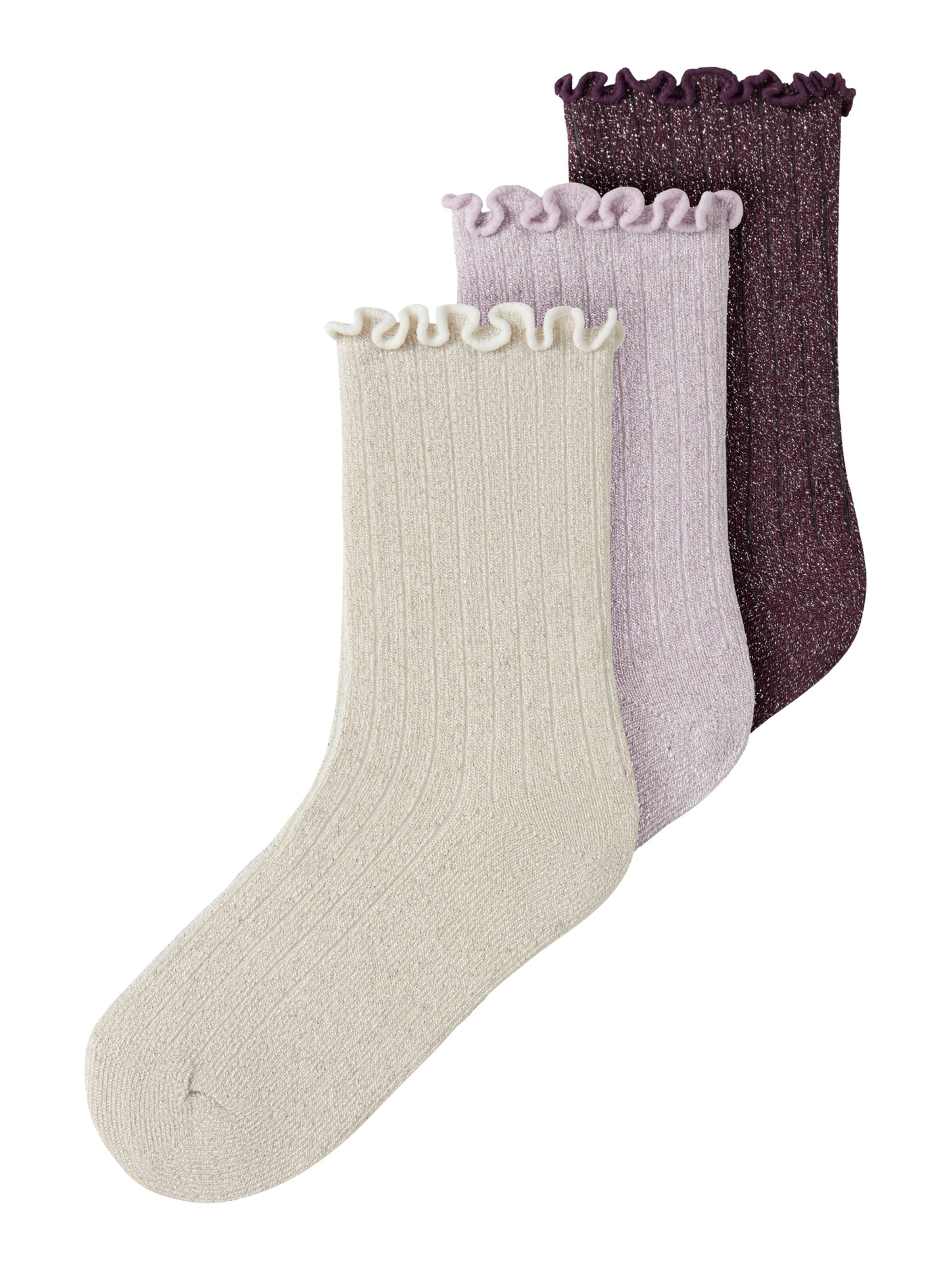 NAME IT - Calcetines 'NMFROSIE' en beige: frente
