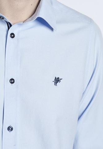 DENIM CULTURE Regularny krój Koszula 'RODRIGO' w kolorze niebieski