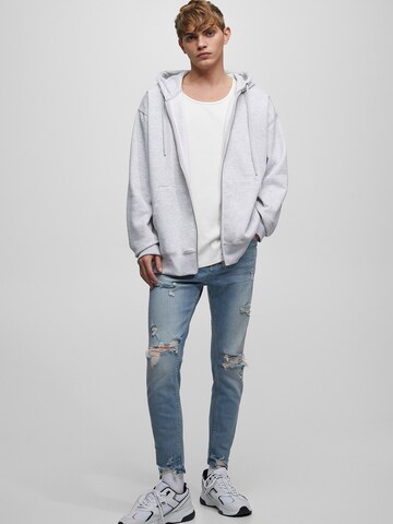 Pull&Bear Regular Jeans in Blauw: voorkant