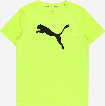 PUMA - Camisa funcionais 'ACTIVE SPORTS' em amarelo: frente