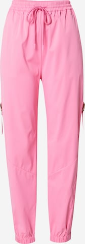 Hoermanseder x About You Tapered Pants 'Elena' in Pink: front