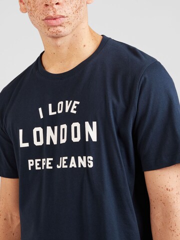 Pepe Jeans قميص بلون أزرق