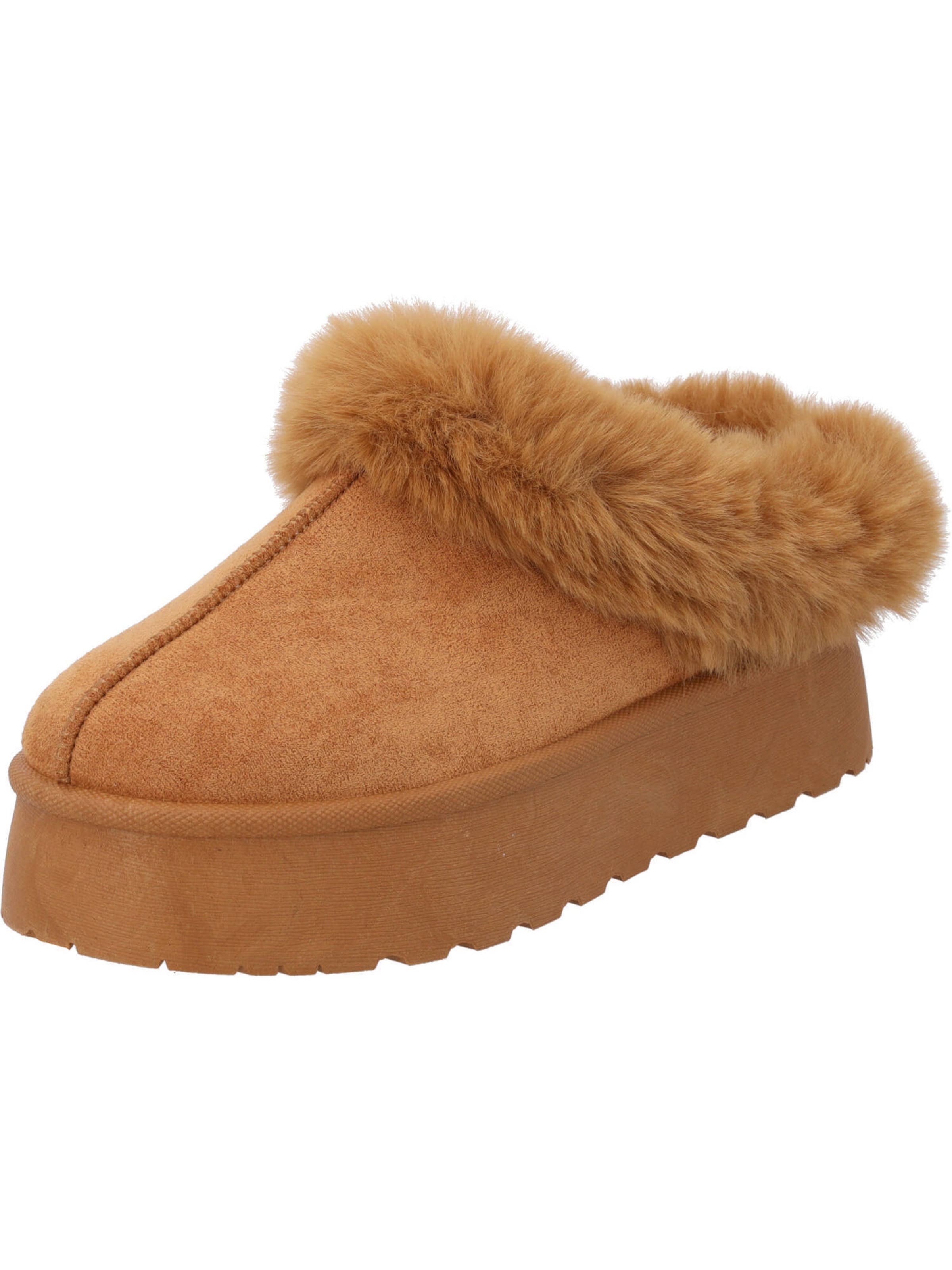 Palado Hausschuh 'Chixe' in Braun: Vorderseite