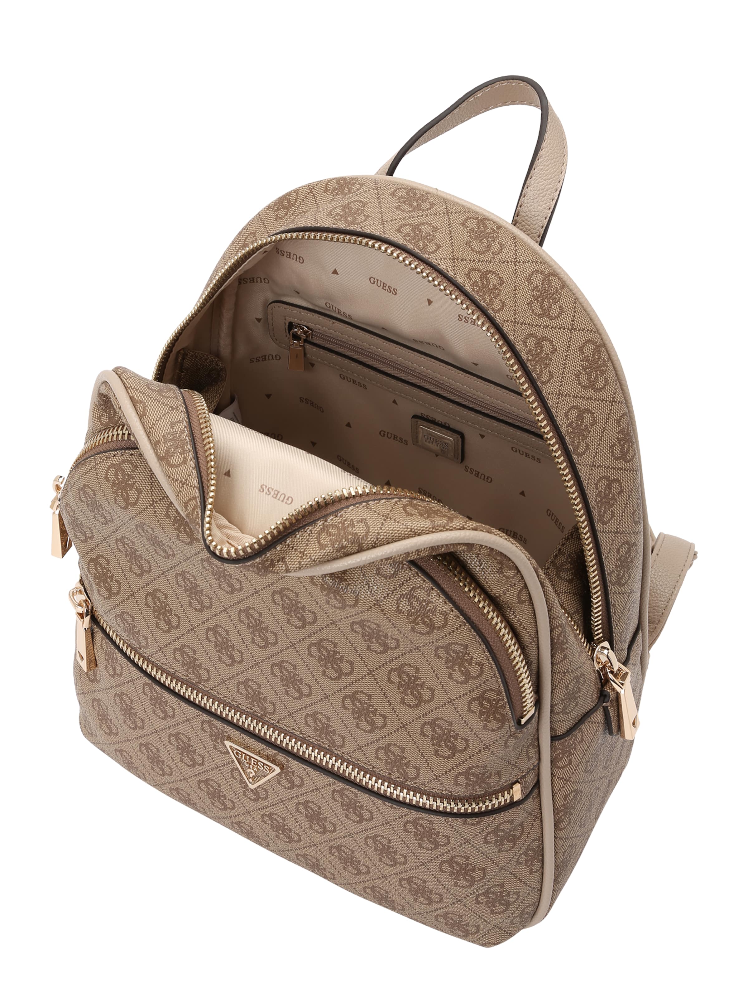 GUESS Backpack 'MANHATTAN II LARGE BACKPACK' in Brown