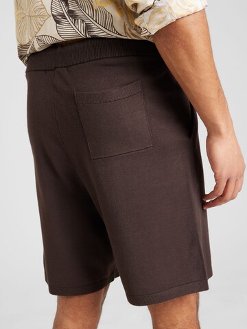 SELECTED HOMME Regular Broek 'Teller' in Bruin