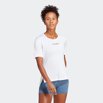 ADIDAS TERREX Performance Shirt 'Multi' in White: front