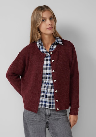 s.Oliver Knit cardigan in Red: front
