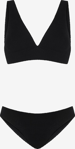SORBET ISLAND Bikini 'Aqua' in Black: front