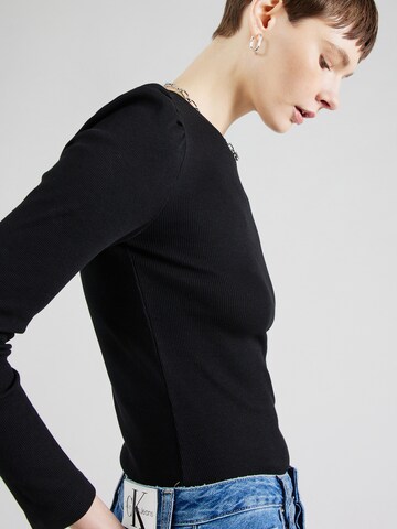 PIECES Shirt 'JANNA' in Black