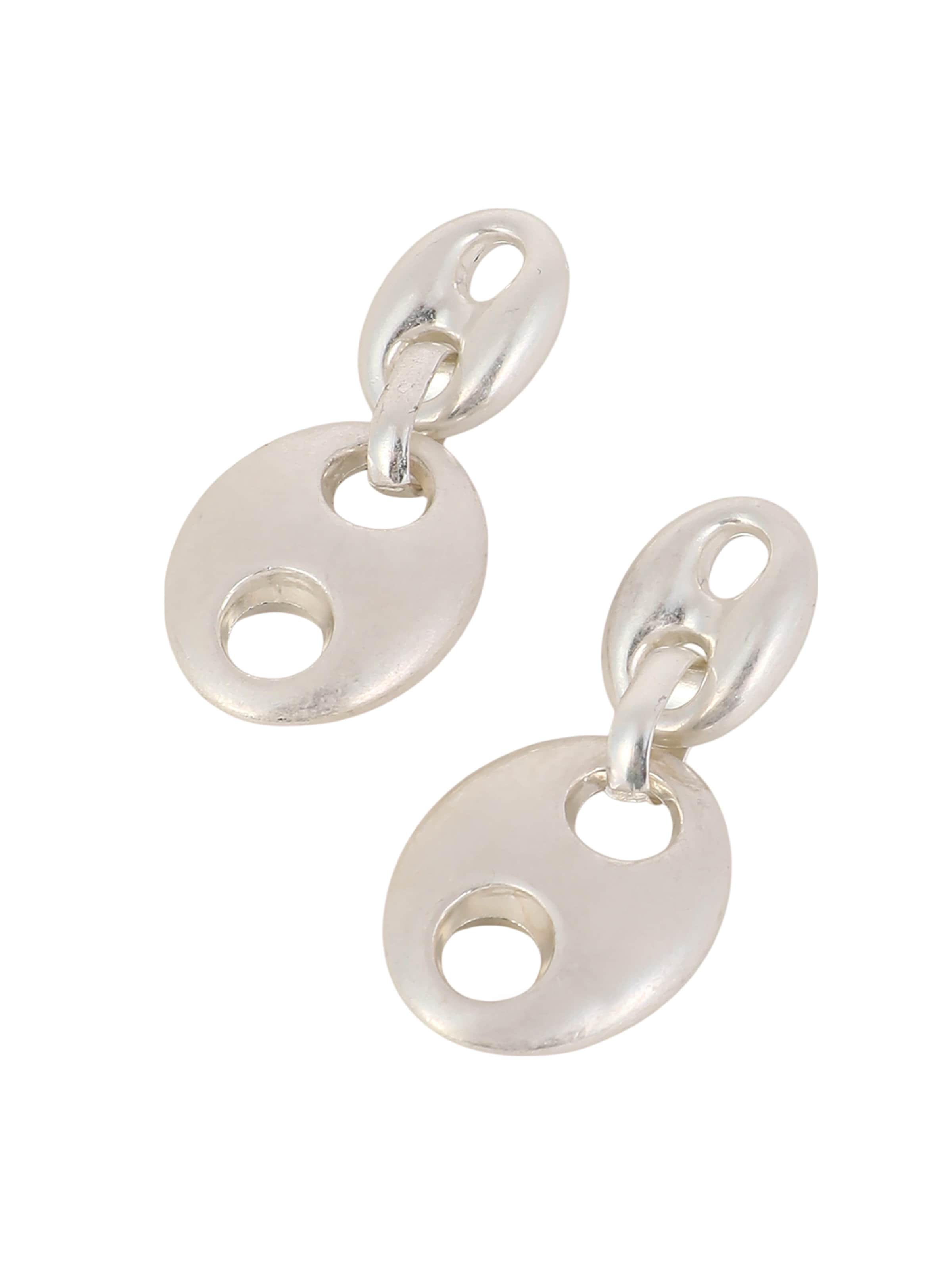 SOHI Uhani 'Shehreen' | srebrna barva: sprednja stran