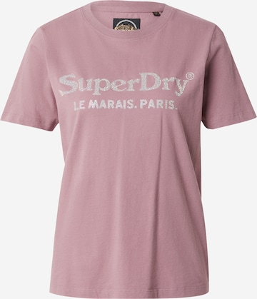 Superdry T-Shirt 'VENUE' in Lila: Vorderseite