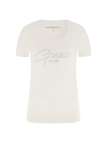 GUESS Shirt 'Guess Script' in White: front