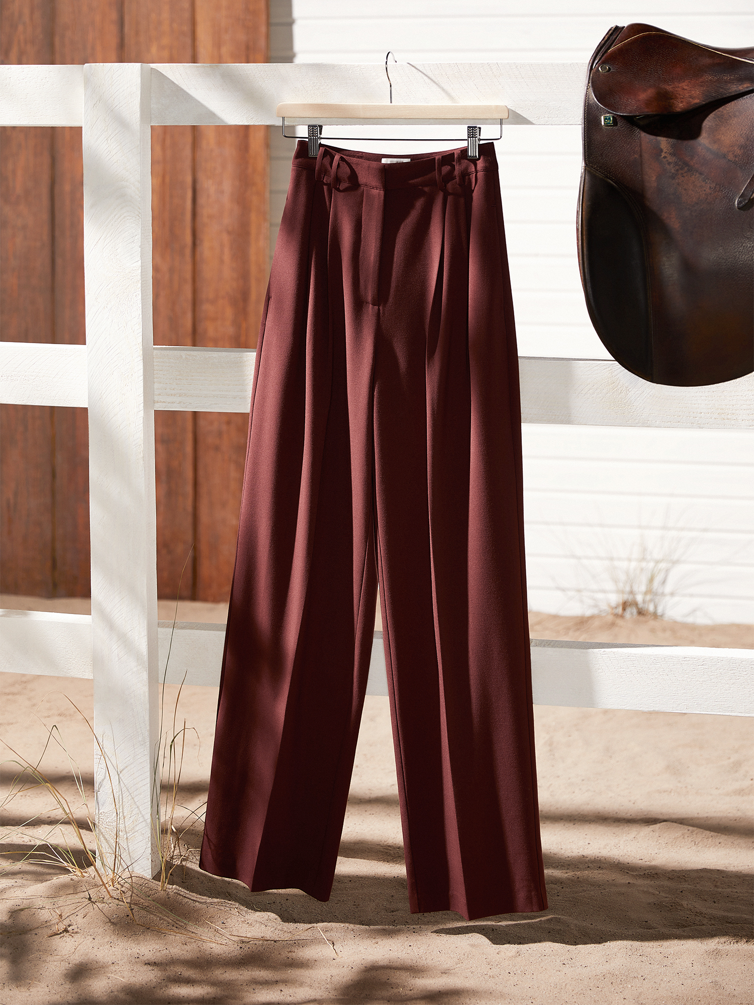 Kobiety Specjalne okazje Kendall for Spodnie w kant Alexis w kolorze Ciemnobrązowym 