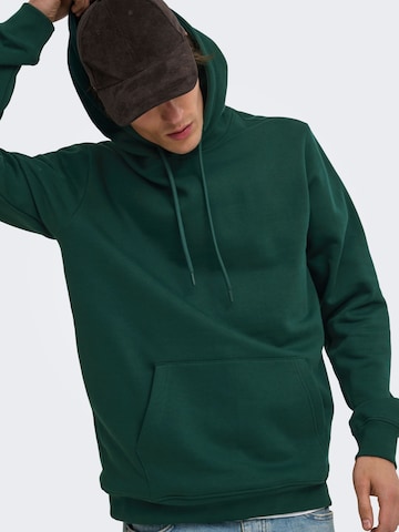 Only & Sons Sweatshirt 'ONSConnor' in Groen