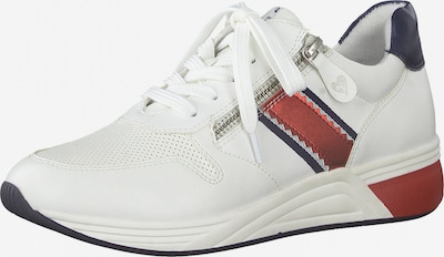 Earth Edition by Marco Tozzi Sneaker in navy / dunkelrot / weiß, Produktansicht