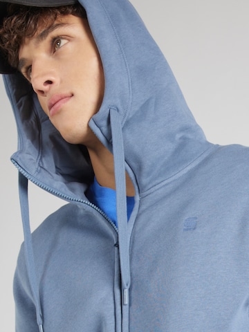 G-STAR Bluza rozpinana 'Premium Core' w kolorze niebieski