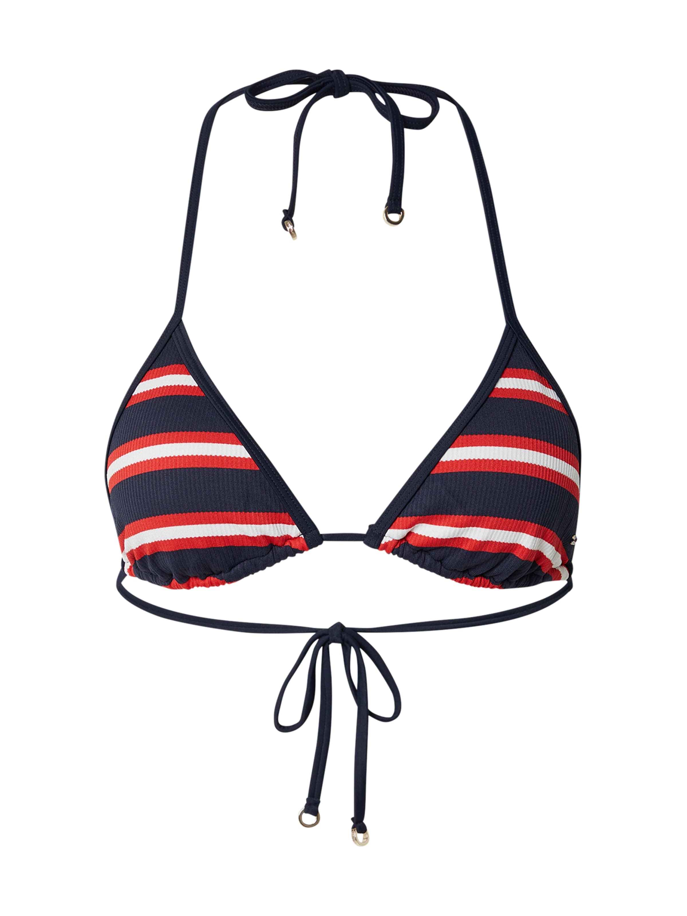 Tommy Hilfiger Underwear Треугольник Верх бикини в Синий: спереди