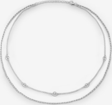 Quinn Necklace in Silver: front