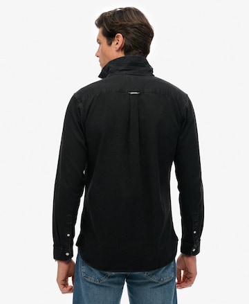 Superdry & Co Regular Fit Hemd 'Essential' in Schwarz