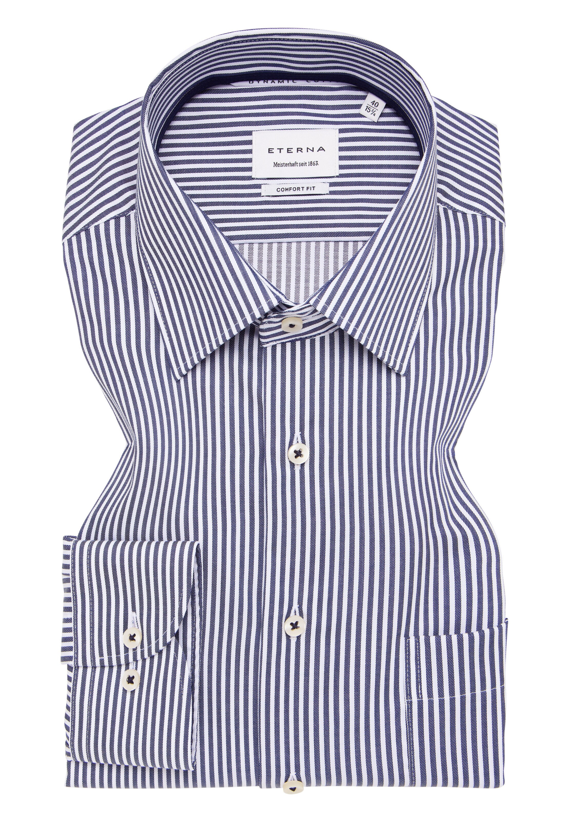 ETERNA Comfort Fit Hemd in Blau