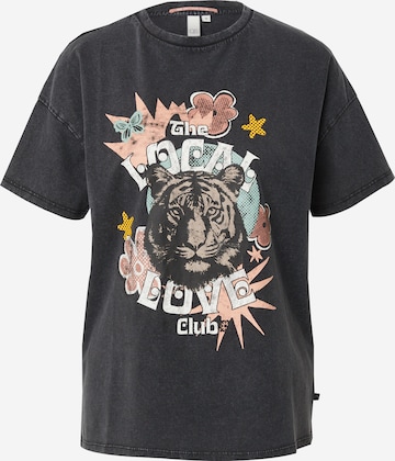 juoda QS Marškinėliai: priekis