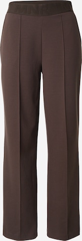 monari Regular Pleated Pants in Brown: front