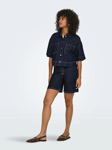 Chemisier 'ONLCLEO' ONLY en bleu