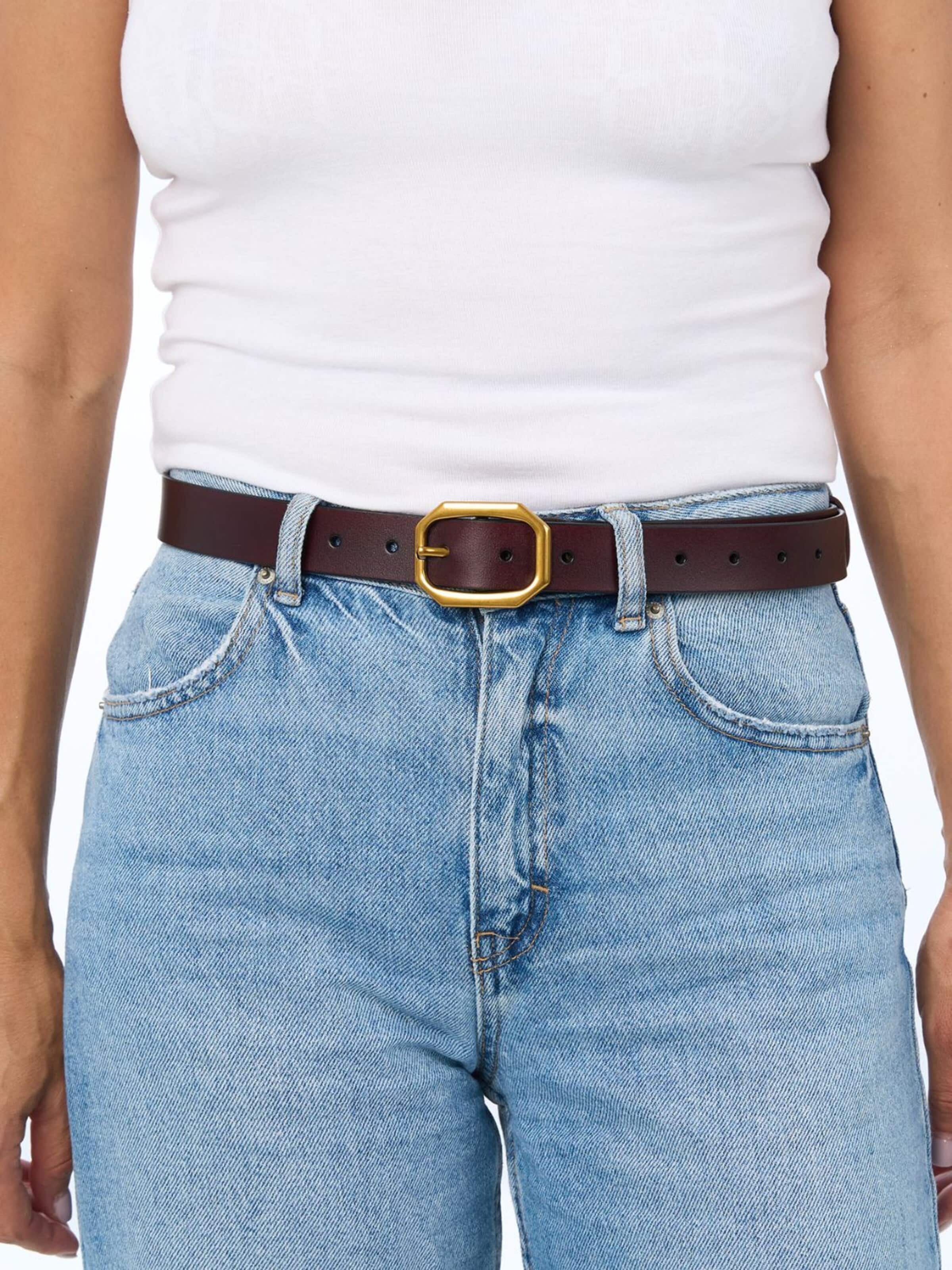 jolar Belt 'ELEGENT GOLD' in Brown: front