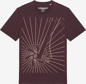 Watapparel T-Shirt ' Fahrradspeichen ' in Rot: Vorderseite