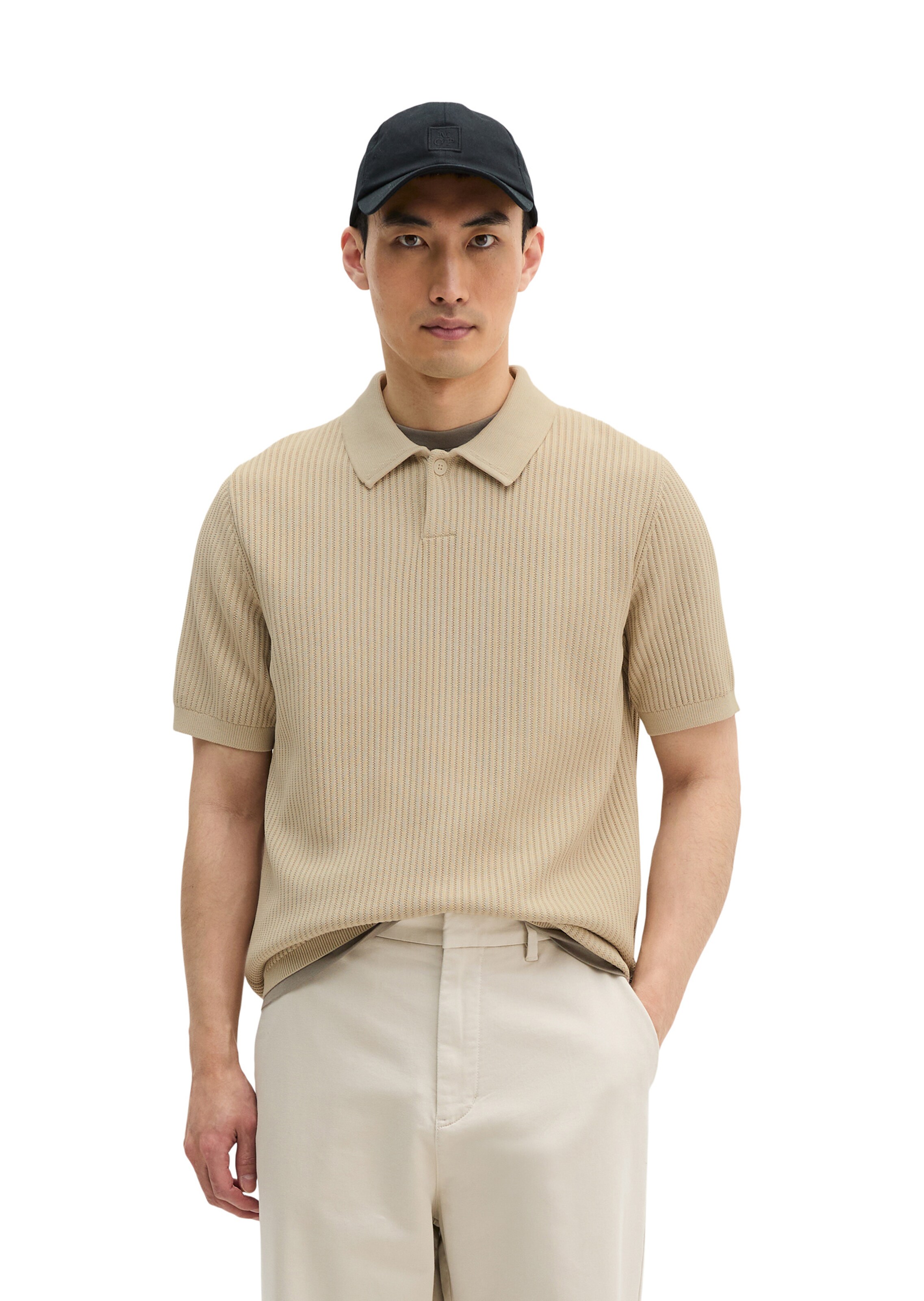 Marc O'Polo Shirt in Beige: front