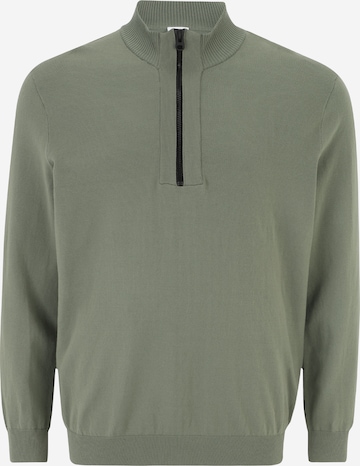 Jack & Jones Plus Pullover 'COLLECTIVE' in Grün: predná strana