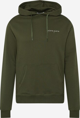 Maison Labiche Sweatshirt 'PIANO PIANO' in Green: front