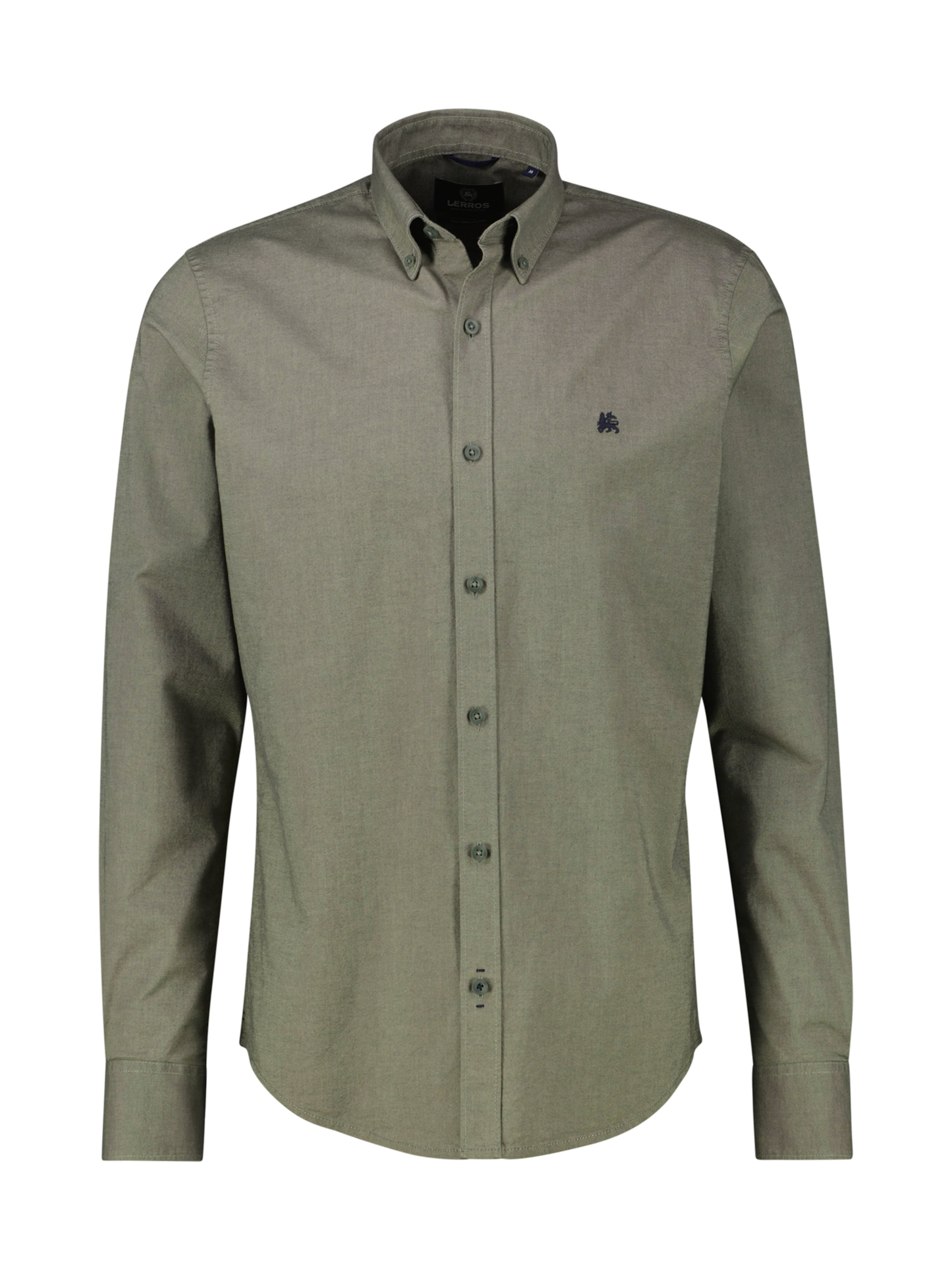 LERROS Regular fit Button Up Shirt in Green: front