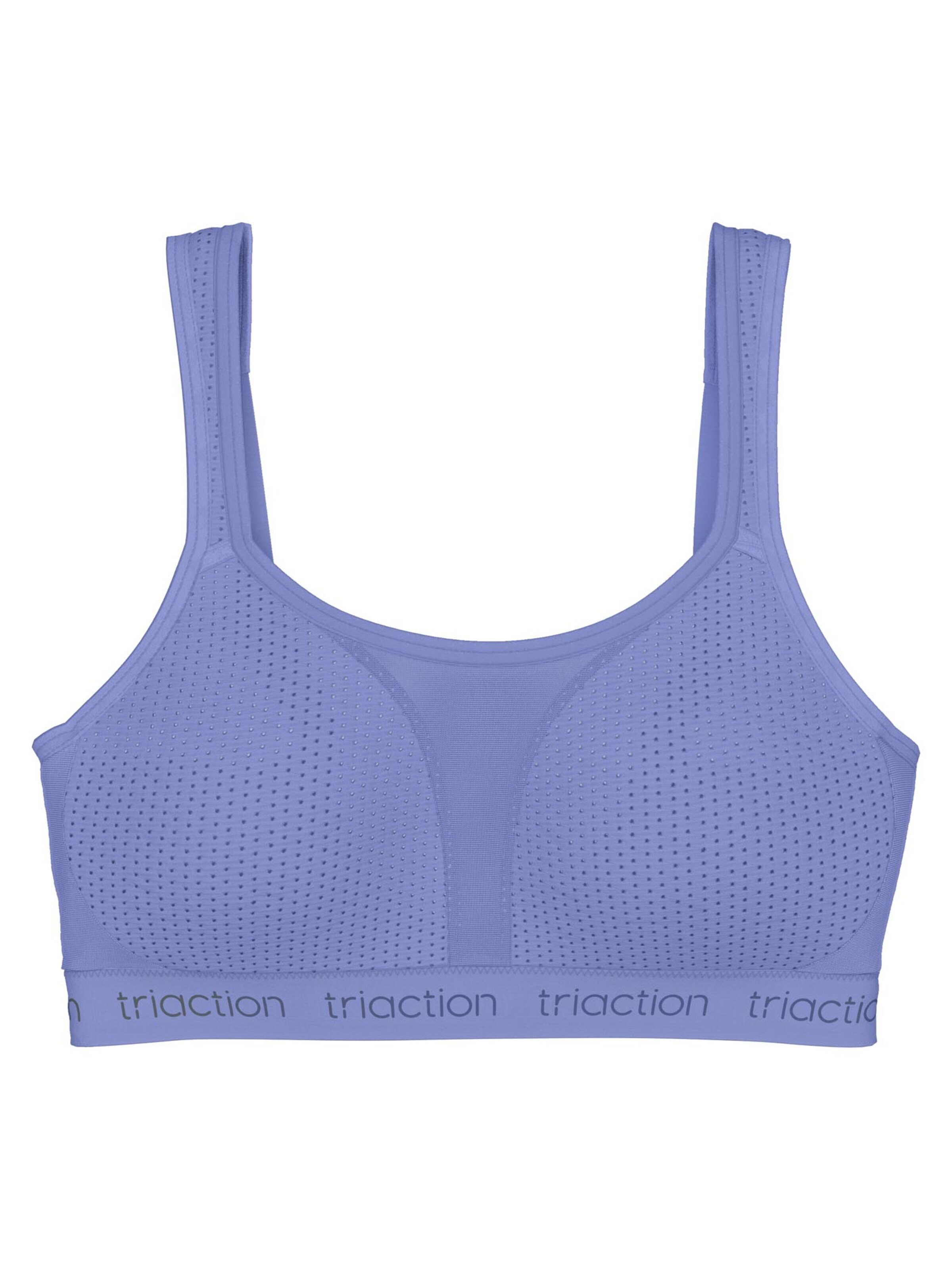Triumph Triaction Bralette Bra 'Energy Lite' in Blue: front