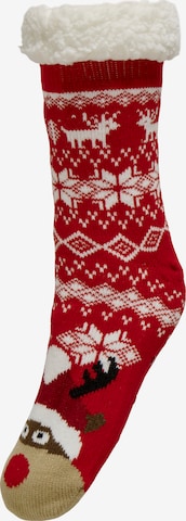ONLY Socken 'ONLCHRISTMAS' in Rot: Vorderseite