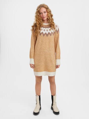 VERO MODA Knit dress 'Simone' in Brown