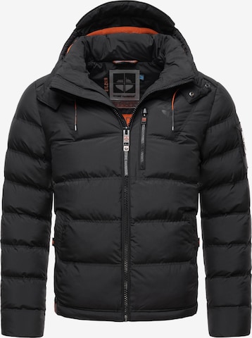 STONE HARBOUR Winter Jacket 'Arvidoo' in Black: front