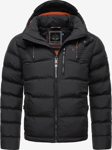 STONE HARBOUR Winter jacket 'Arvidoo' in Black: front