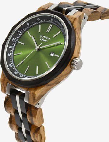 GreenTime Analog Watch in Brown