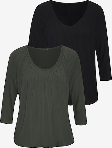 LASCANA Shirt in Green: front