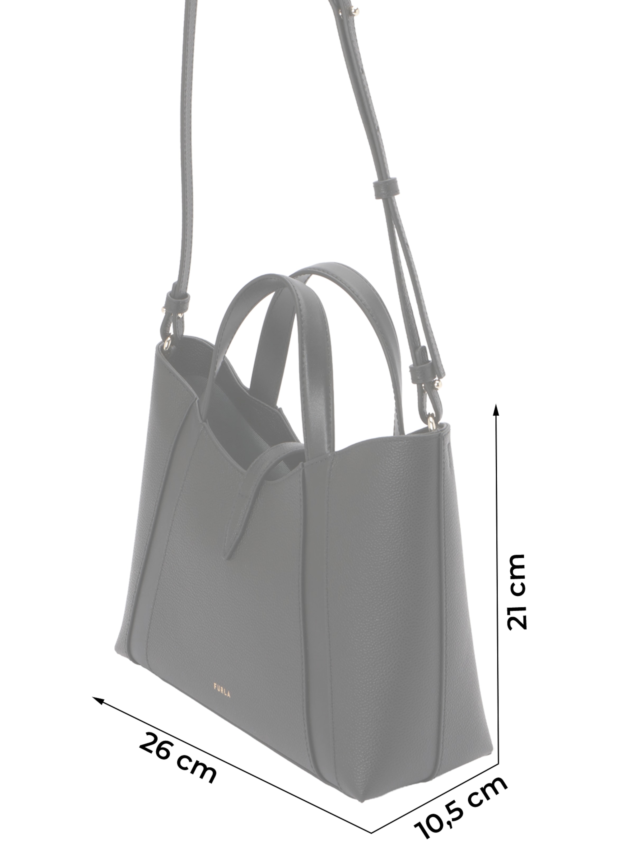 FURLA Μεγάλη τσάντα 'Goccia' σε μαύρο