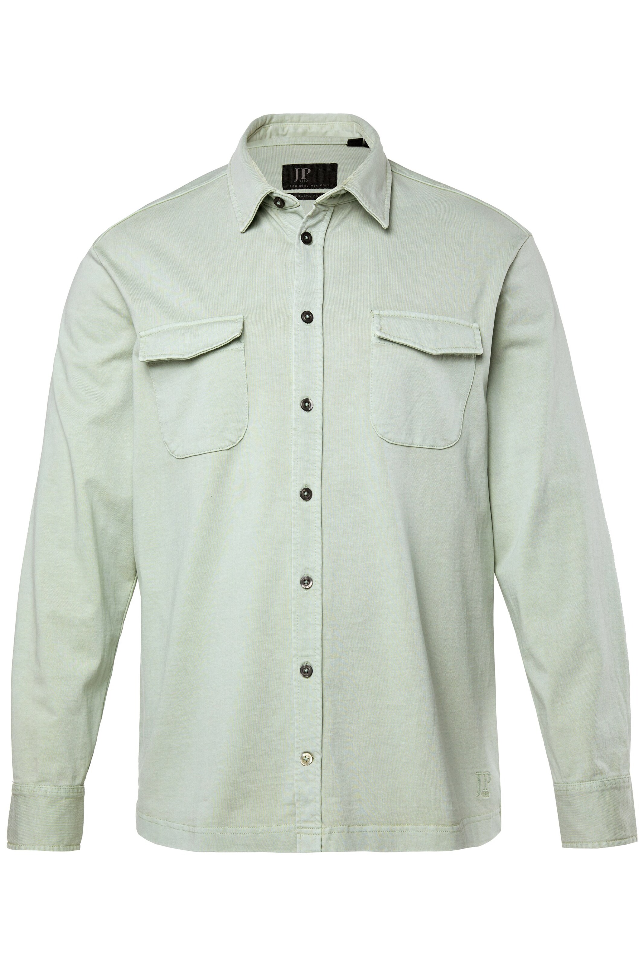 JP1880 Regular fit Overhemd in Groen: voorkant