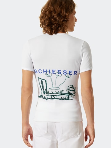 T-Shirt 'Friedrich' SCHIESSER en blanc