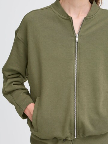 ICHI Sweatvest ' IHMSKYLA CA ' in Groen
