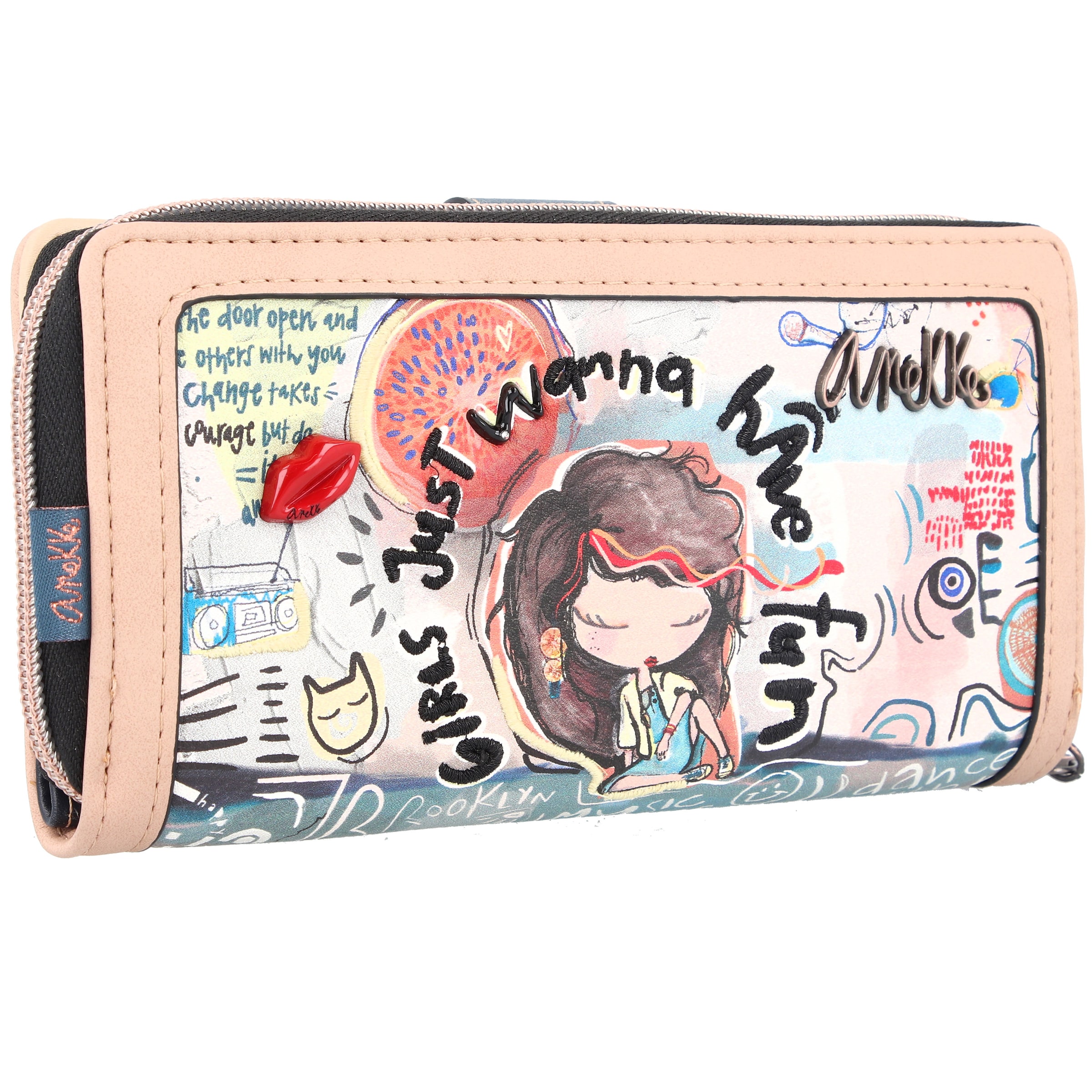 Anekke Wallet 'Fun&Music' in Mixed colors