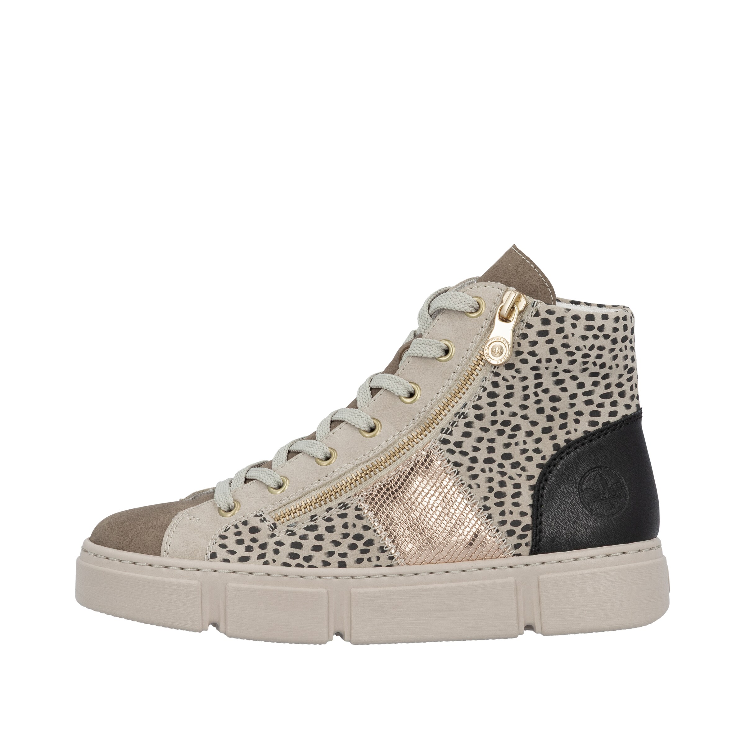 Baskets hautes Rieker en beige
